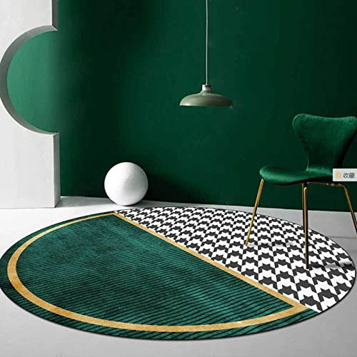 Round Soundproof Rug for Piano Piano C Sound Dampening Acoustic Pads Sound Proof Floor Mat with Soundproofing Blankets Sound Absorbing Rugs for Drum Set 120cm Style 3