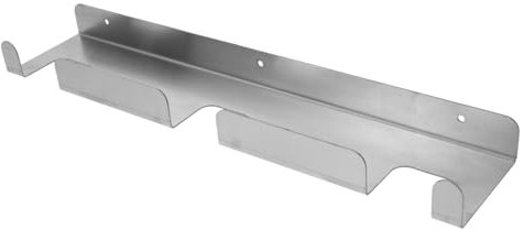 FELTECHELECTR Pizza Peel Organizer Bracket Wall-Mounted Pot Holder Stainless Steel Pizza Storage Rack Kitchen Tools Hanger Garage Tool Rack Modern Kitchen Accessory