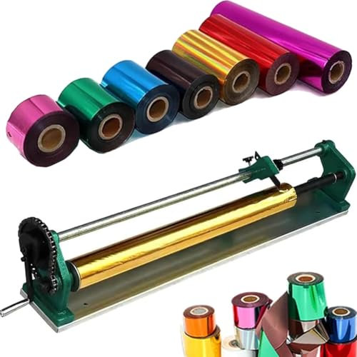 Manual Foil Paper Cutter, Hot Stamping Foil Paper Slitter, Hot Stamping Rolls Slitter with Non Slip Handle, Hot Foil Paper Roll Cutting Machine, Width 82cm, for Cutting Bronzing Paper, Aluminium