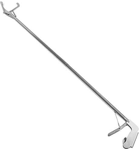 HOMOBABE Schlangengreifer Edelstahl Faltbar 1,2m Mit Verriegelung Schlangenstab Greifwerkzeug Für Garten Und Reptilienfänger