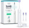 ZENT SoniQ+ Brosse à dents sonique 2en1 avec mouvement rotatif à 60°, 5 modes de fonctionnement, pour dents sensibles, Haute étanchéité IPX7, Chargeur à induction inclus, Blanche