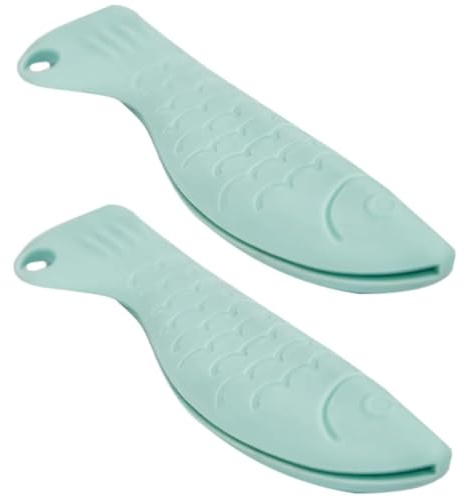 GGUFAY Protector de Dedos para Cuchillo, Protector de Silicona para la Parte Posterior del Cuchillo, 2 Piezas