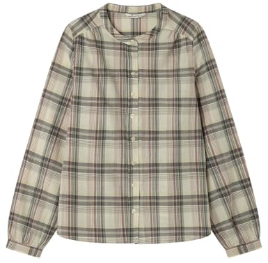 SPRINGFIELD Check Blouse with Mao Collar Mujer