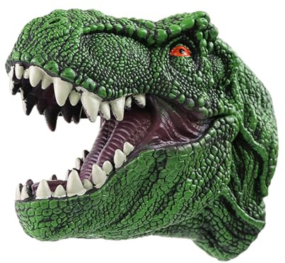 Dinosaurier-Handpuppe – äußerst realistische -Dino-Handpuppen-Spielzeugfigur, Flexibles Gummimaterial, Puppen für Theateraufführungen | Halloween-Partygeschenk, interaktives Spielzeug zum f