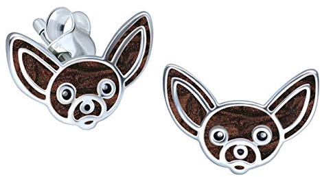 Chihuahua Dog Earrings 925 Sterling Silver