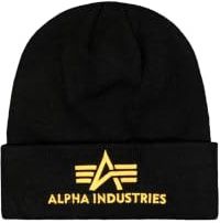 Alpha Industries Herren Beanie-Mütze Alpha Industries 3D Beanie Strickmütze aus Acryl für Herren