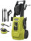 RYOBI - Hidrolimpiadora de Alta Presión 2000W, 150 Bares, 450l/h - Manguera 8m, Carrete, 2 Lanzas (1Vario, 1Turbo), Depósito Detergente 0,9l, Limpiador Suelos 25cm, Cepillo Multisuperficie - RY150PWA