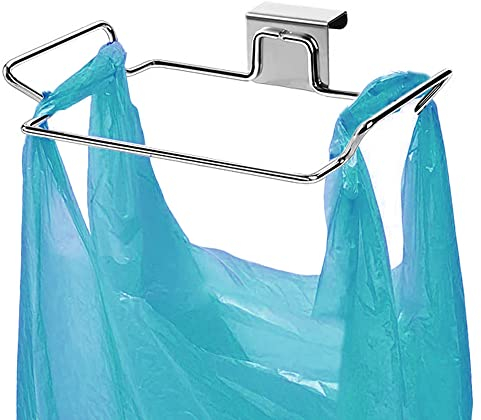 Müllsackständer für Schränke, Küchenschranktüren, Tragbare Mülleimer aus Edelstahl, Küchenabfalleimer, leicht aufzubewahren, jederzeit wegstellbar, unverzichtbar in der Küche Müllsackhalter Mülleimer