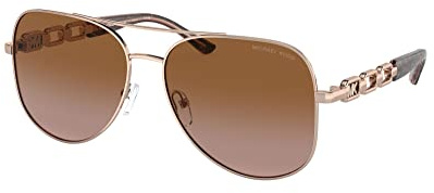 Sonnenbrillen Michael Kors CHIANTI MK 1121 Rose Gold/Light Brown Shaded 58/15/140 Damen