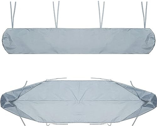 HOMDECR Schutzhülle Für Markisen Abdeckung, Markisenabdeckung Abdeckplane Schutzhülle Markisenschutzhülle Rain Canopy Storage Bag UV-Zelt Wasserdicht Und Staubdichte Abdeckung (3M/9.84ft,Silber)