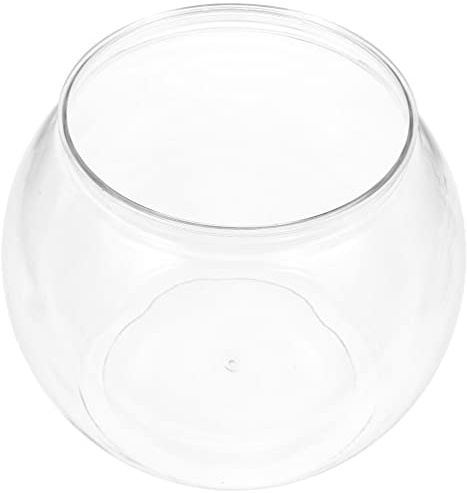 OSALADI Fish Tank Round Lotus Pot Fish Keeper Station Globe Flower Vase Round Vase Drink Bowl Transparent Fish Bowl Glass Bubble Bowl Small Fish Bowl Micro Water Tank Plastic Hydroponics