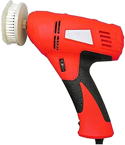 KouRy Elektrischer Schuhpolierer, Einstellbare Geschwindigkeit Elektrische Schuhpolierer Maschine mit 2 Weich Beweglichen Köpfen zum Reinigen und Polieren, Schuhputzmaschine Kit für Schuhe, Taschen