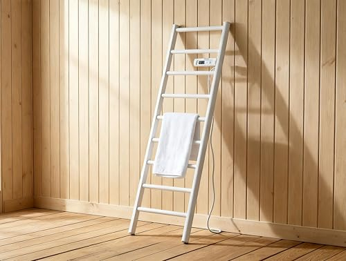 PUR LINE | Toallero Eléctrico Alto Forma de Escalera NTW Stair Purline, 250W, Display LED Táctil - Toallero Eléctrico Programación Semanal y Protección IP22