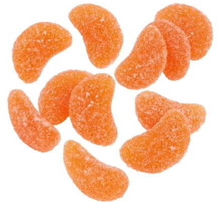 Günthart 2 kg Gelee Garnierfrüchte, Orasnge, zum Dekorieren und Naschen, mit Orangengeschmack, Tortendekoration, Süßigkeiten, Fruchtgummi, 1er Pack (2 kg)