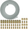 Kit de tubo de freno de 3/16 pulgadas de 10 m con accesorios para línea de freno automotriz (kit 3)
