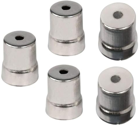MEISO 5 Stück Mikrowellenabdeckungen mit Magnetron, Ersatz für Mikrowelle, Reparaturteile, Ofenteile für Büro Restaurant (Silber 14 x 19 mm)