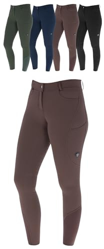 Covalliero - Damen Reithose Silikon Vollbesatz | Reitleggings mit 2 Handytaschen | Herbst & Winter Reiterhose | atmungsaktiv & elastisch | Reitbekleidung in vielen Farben & Größen