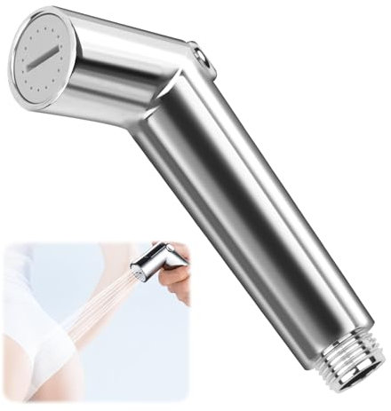 Rociador de Bidé Portátil para WC, Pulverizador de Mano con Flujo Ajustable, Kit de Ducha para Baño, Limpieza de Inodoros y Mascotas, Higiene Personal, Instalación Fácil, Material ABS Duradero