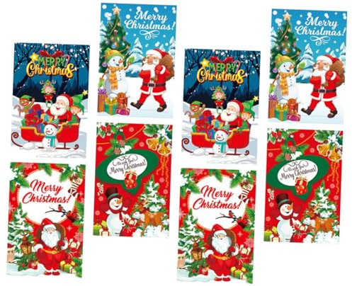 TOYANDONA Weinflaschenetiketten Partydeko Aus Papier 8 Stück Klein Verschleißfest Weihnachtsaufkleber Für Partys Und Feiern
