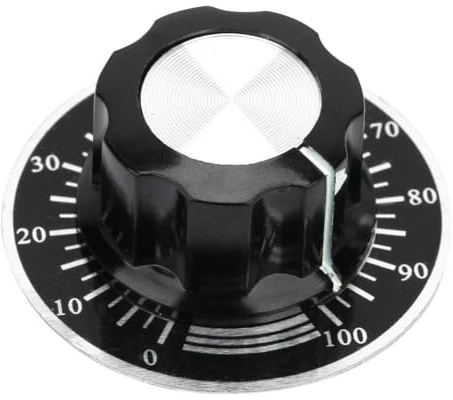 Set von 5 Potentiometer -Knöpfen Volumensteuerungskappe Digitale Wählschaltplatte - Festes und Langlebiges Zubehör für und Ersatz