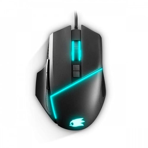 VoltShine Souris Gaming avec Design Ergonomique, câble tressé, capteur Optique de Haute précision, jusqu'à 3200 dpi, 6 Boutons programmables