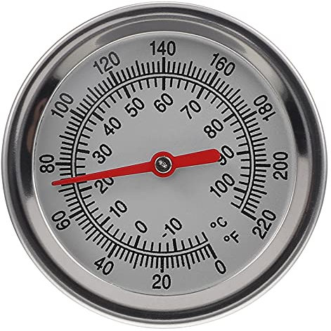 DECOMELODY 1pezzi Termometro Per Compost Con Sensore Esterno in Acciaio Inossidabile Strumento Di Rilevamento Temperatura Terriccio Senza Batteria Per Giardinaggio e Uso Professionale