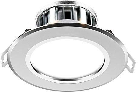 Faretto LED da Incasso, faretto Sottile, Lampada Ultra Lulb Lulb Light Power, Luce Piatta ad Alta Potenza da 4 W, Orientamento Bianco/Caldo, Soggiorno, Camera da Letto (Colore: Bianca) (Bianco Caldo