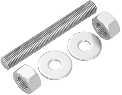 1 Stück Gewindestange M14 x 30-200 mm, Voll Gewindestangen mit Sechskantmuttern und Unterlegscheiben, Gewindestifte mit Metrischem Vollgewinde(M14*40)