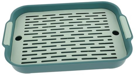 SHINEOFI Bac à Litière pour Lapin Anti-Renversement, Pot D’Apprentissage pour Petits Animaux, Plastique Polypropylène, Format Carré, Utilisation en Cage, Adapté aux Lapins et Rongeurs