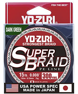 Yo-Zuri Super Braid 300 Yard Spool Dark Green 15LB