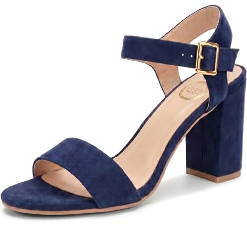 Ladies shoes and Shoes for women Party and casual Low MID Heel Block Peep Toe Ladies Ankle Strap Party Strappy ladies Sandals Comfy evening sandals Size UK 3-8