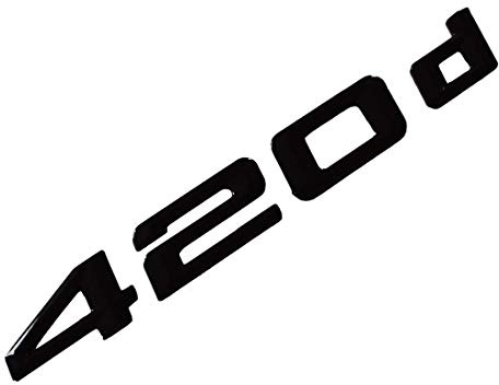 MCK Auto 420d Negro Brillante Parte Trasera Logo Back Badge Emblema Tuning para F32 F33 F36 HB2L3