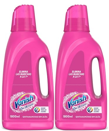 Vanish Oxi Action - Quitamanchas para Ropa Blanca y de Color, en Gel, Sin Lejía - Pack de 2 x 1800 ml