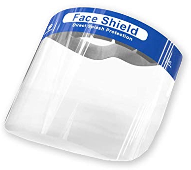 Arnocanali PVM.2 Visiera Facciale di Protezione, Materiale Pet Antiappannamento, Fascia Elastica e Spugna Ergonomica per la Fronte, 2 Pezzi