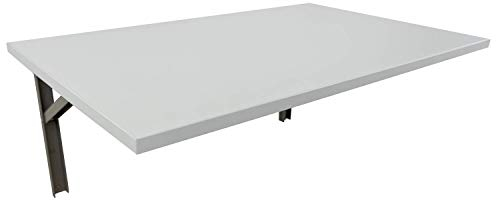 MIKON 100x60 Wandtisch Wandklapptisch Küchentisch Schreibtisch Esstisch Klapptisch Esstisch Wandtisch Küchentisch Schreibtisch Kinderschreibtisch Bartisch Computertisch | Hellgrau