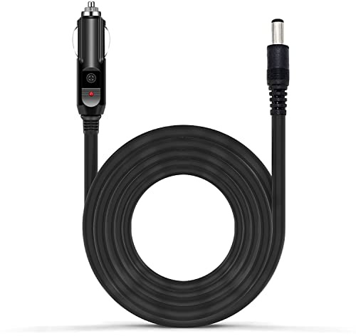iHaospace KFZ Stecker auf DC5521 Stecker, iHaospace Cars Auto Zigarettenanzünder Stecker auf DC 5,5 x 2,1 mm - Solar ladegerät 12v Verlängerungskabel für Camping Powerstation Lautsprecher Kühlbox