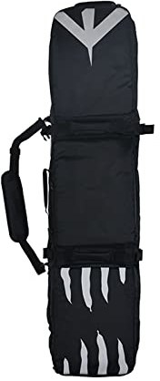 Multifunktions-Einzel-Doppel-Snowboardtasche, wasserdichte gepolsterte Skitasche mit hochfestem Bergrad, Skischuh- und Helmtasche mit Mehreren Fächern für Flug- und Straß