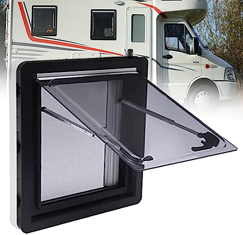 Camping Car à FenêTre Battante FenêTre Caravane FenêTre PousséE Externe RV avec Volet Roulant IntéGré Et Double Toit FenêTre LatéRale pour Fourgon Camping Car Facile Installer,800×500mm