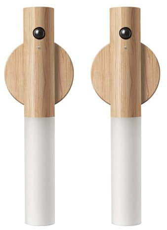 LONGYIFA Motion Sensor Rechargeable Wall Light, USB Magnetic Stick‑On Night Light, Portable Removable Cordless Wireless Automatic Battery Stick, 2700–3000K Warm White, Indoor Hallway Stairway Porch