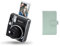 instax mini 40 instant film camera, easy use with automatic exposure, Black & mini film 108 photo album, Mint Green