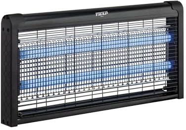 Jata MOST3548 - Antimosquitos Eléctrico UV Profesional 60 m², Mata Insectos con Descarga, 2 Lámparas UV, Bandeja Extraíble, Colgable o Sobremesa, Bajo Consumo
