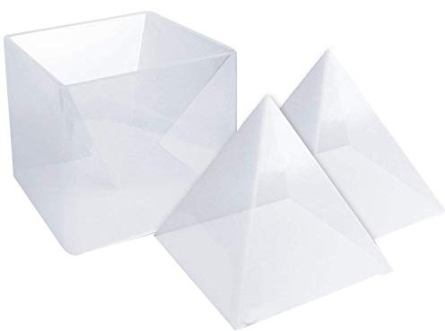 iFutniew Große Pyramidenform für Orgonit-Pyramiden, Kunstharz, zum Basteln, für Briefbeschwerer, Heimdekoration usw. (Höhe 15 cm)