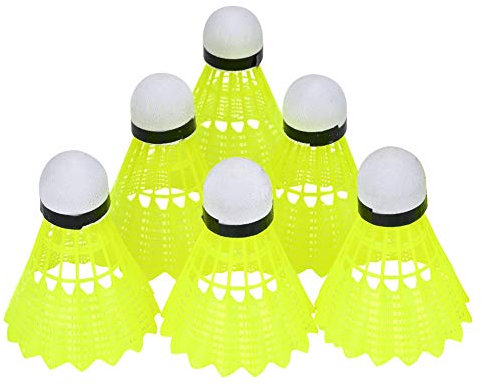 BSTCAR 6 Stück Set Badminton Ball Grün Profi Nylon Badminton Ball Federball Indoor Outdoor Sport Training