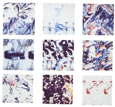 SEWACC 9stücke Sublimations-wasserfarben-transferfolie Für Kleidung Leichte Einfach Zu Schneidende Transferblätter Shirts Mit Langlebigen Dekorativen Mustern Für Kreative Diy-projekte