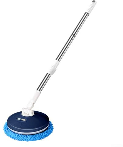 Balai à franges électrique sans fil, brosse de nettoyage à double usage pour laver les fenêtres, les voitures, les sols, machine à récurer automatique 2 en 1 (bases)