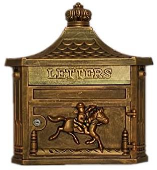 Wall Mounted Mailboxes for Outside,Mailboxes for Outside Wall Mount,Mailboxes & Accessories, Letterbox Posts Wall Mount Mailboxes Envelopes Mailing Supplies Galvanized Steel Package Lockers Mail Drop