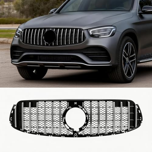 Gangying W253 Kühlergrill Schwarz für W253 X253 GLC 200 250 300 Nieren 2020 2021 2022 2023 Nicht verfügbar für GLC 63 63S