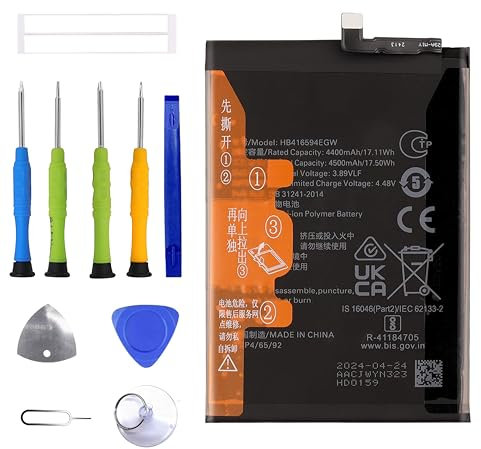 ERYNK HB416594EGW Replacement Battery for Huawei Honor X8a & Honor 90 Lite & Honor 200 Lite & Honor X8b Replacement Battery with Tool Kit