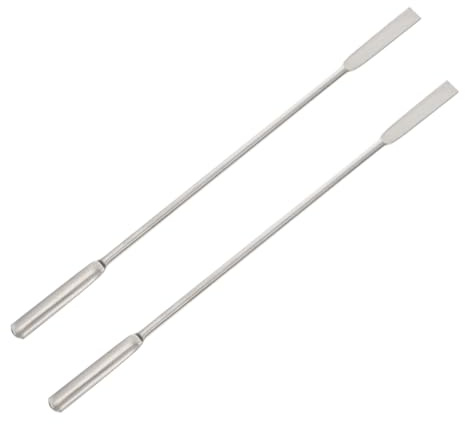 JECOMPRIS Cucchiai in Acciaio Inossidabile 304 Spatole Doppia Estremità 18 Cm Per Campionamento Micro e Miscelazione Da Laboratorio Set Da 2 Pezzi Multifunzionali Uso Professionale e Domestico