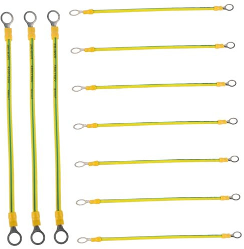 Ciieeo 10pezzi Cavo Batteria in Rame Connettore Cinghia Per Autoveicoli Filo Per Messa Elettrica Batteria Auto